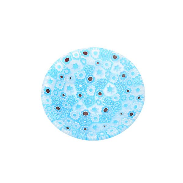 エルコーレモレッティ ミレフィオーリ ミニプレート ラウンド 7cm ライトブルー 216