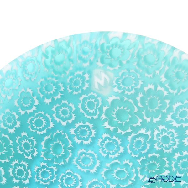 エルコーレモレッティ ミレフィオーリ ミニプレート ラウンド 7cm エメラルドグリーン 159