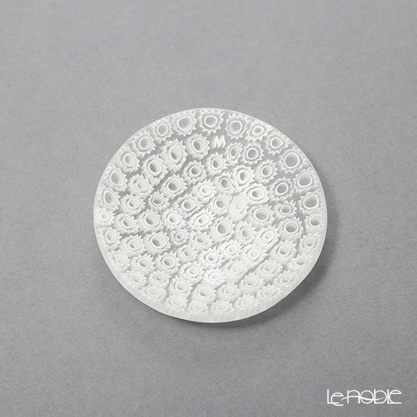 エルコーレモレッティ ミレフィオーリ ミニプレート ラウンド 7cm ホワイト 113