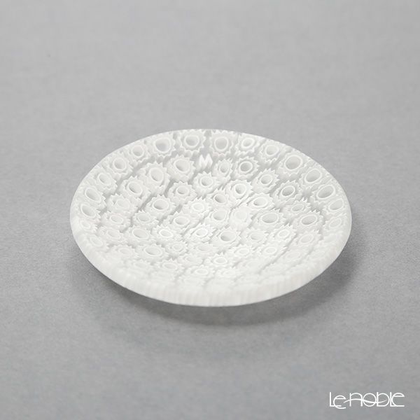 エルコーレモレッティ ミレフィオーリ ミニプレート ラウンド 7cm ホワイト 113