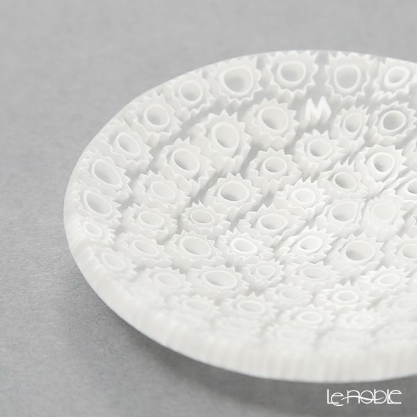 エルコーレモレッティ ミレフィオーリ ミニプレート ラウンド 7cm ホワイト 113