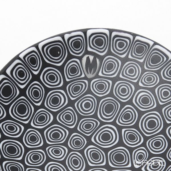 エルコーレモレッティ ミレフィオーリ ミニプレート ラウンド 7cm ネンリン／ブラック 66