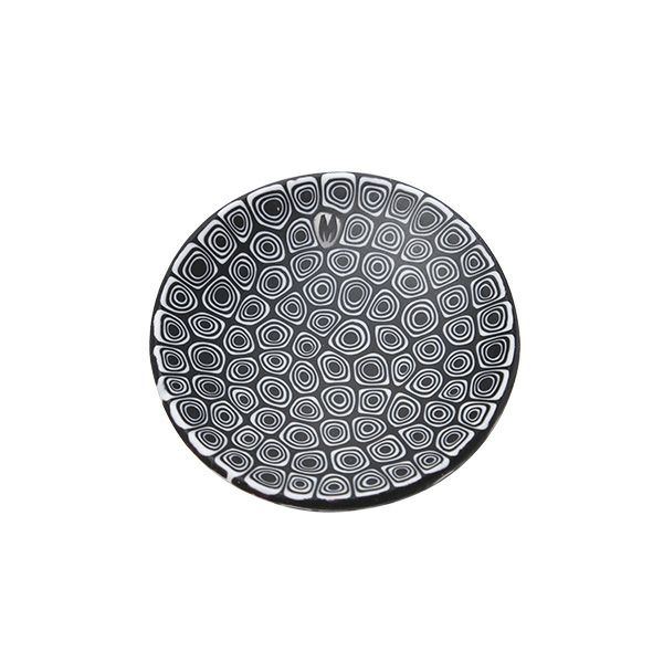 エルコーレモレッティ ミレフィオーリ ミニプレート ラウンド 7cm ネンリン／ブラック 66