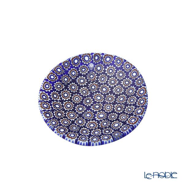 エルコーレモレッティ ミレフィオーリ ミニプレート ラウンド 7cm ネイビー×レッド×ホワイト 60