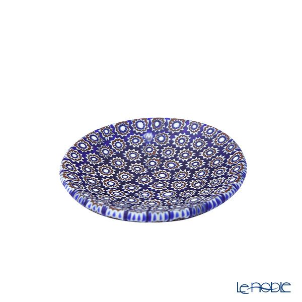 エルコーレモレッティ ミレフィオーリ ミニプレート ラウンド 7cm ネイビー×レッド×ホワイト 60