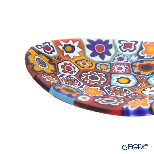 エルコーレモレッティ ミレフィオーリ ミニプレート オーバル 7×5cm ゲンショク多彩 100