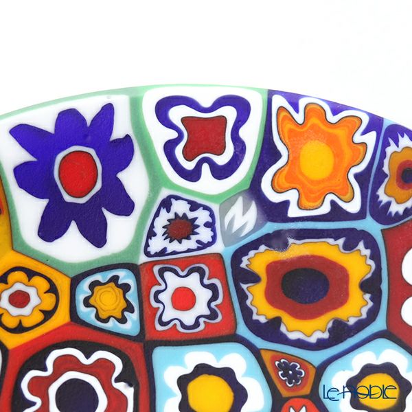 エルコーレモレッティ ミレフィオーリ ミニプレート オーバル 7×5cm ゲンショク多彩 100