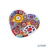 エルコーレモレッティ ミレフィオーリ ミニプレート ハート 7×7cm ゲンショク多彩 100