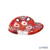 エルコーレモレッティ ミレフィオーリ ミニプレート ハート 7×7cm レッド系 R