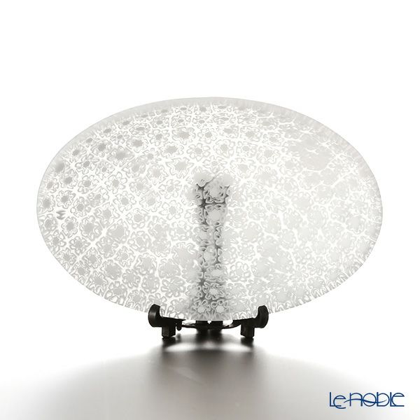 エルコーレモレッティ ミレフィオーリ オーバルプレート 7.5×10.5cm ホワイト（46）