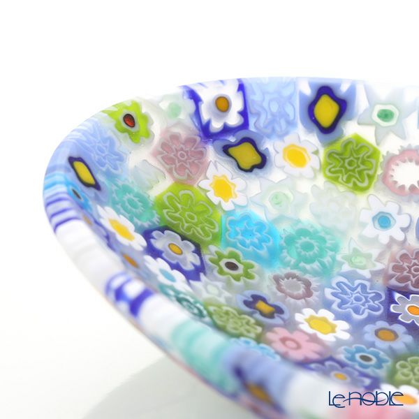 エルコーレモレッティ ミレフィオーリ オーバルプレート 7.5×10.5cm パステル多彩（200）