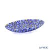 エルコーレモレッティ ミレフィオーリ オーバルプレート 10.5×16.5cm ブルー系 212