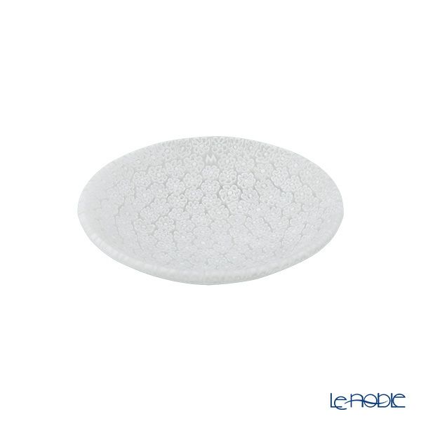 エルコーレモレッティ ミレフィオーリ プレート 8cm ホワイト（46）