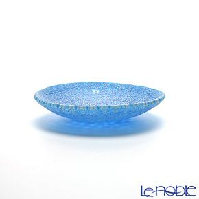 エルコーレモレッティ ミレフィオーリ プレート 8cm ブルー（49）