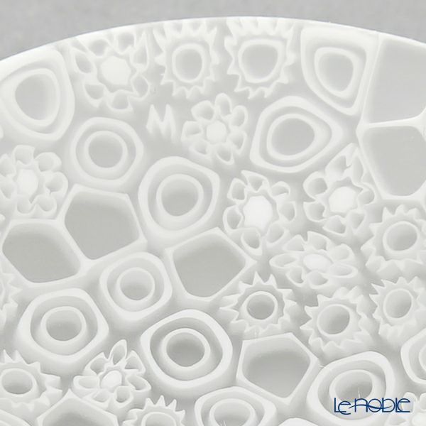 エルコーレモレッティ ミレフィオーリ プレート 8cm ホワイト（210）豆皿