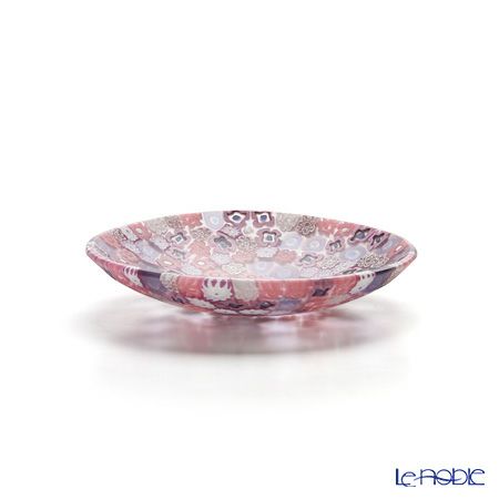 エルコーレモレッティ ミレフィオーリ プレート 8cm ピンク系（214）