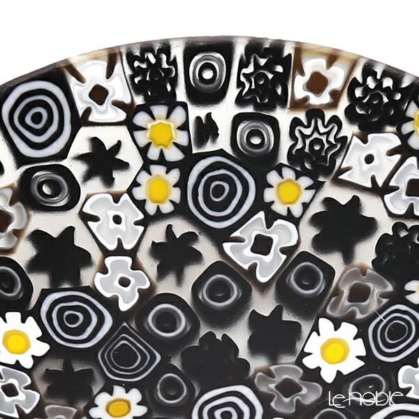 エルコーレモレッティ ミレフィオーリ プレート 8cm モノトーン × カモミール（215）豆皿