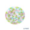 エルコーレモレッティ ミレフィオーリ プレート 8cm グリーンピンク 400 小皿