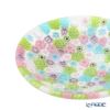 エルコーレモレッティ ミレフィオーリ プレート 8cm グリーンピンク 400 小皿