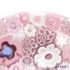 エルコーレモレッティ ミレフィオーリ プレート 8cm スプリング ピンク系 SPRING P