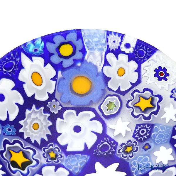 エルコーレモレッティ ミレフィオーリ プレート 8cm スプリング ブルー系 SPRING B