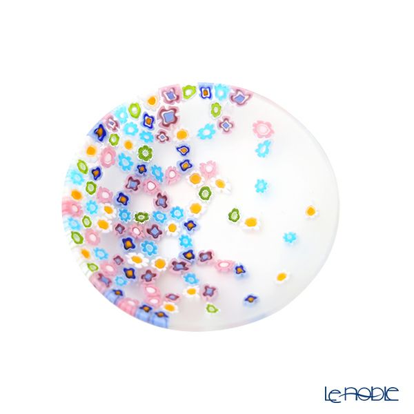 エルコーレモレッティ ミレフィオーリ 春風 プレート 8cm マルチカラー 小皿