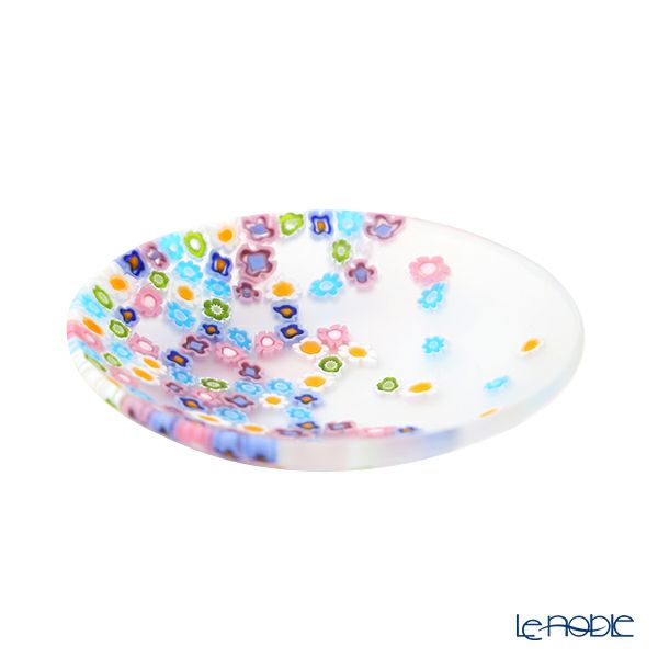 エルコーレモレッティ ミレフィオーリ 春風 プレート 8cm マルチカラー 小皿