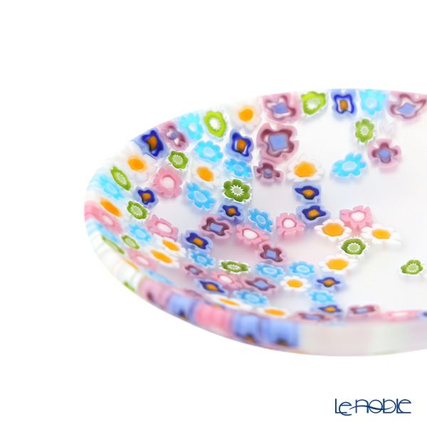 エルコーレモレッティ ミレフィオーリ 春風 プレート 8cm マルチカラー 小皿