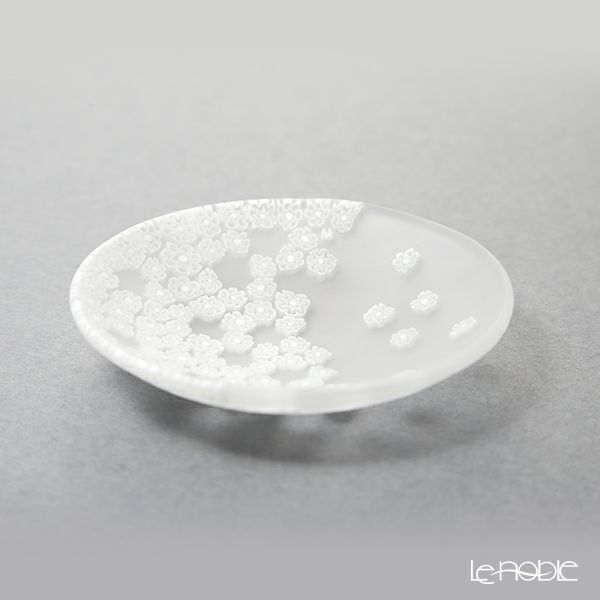 エルコーレモレッティ ミレフィオーリ 春風 プレート 8cm ホワイト 小皿