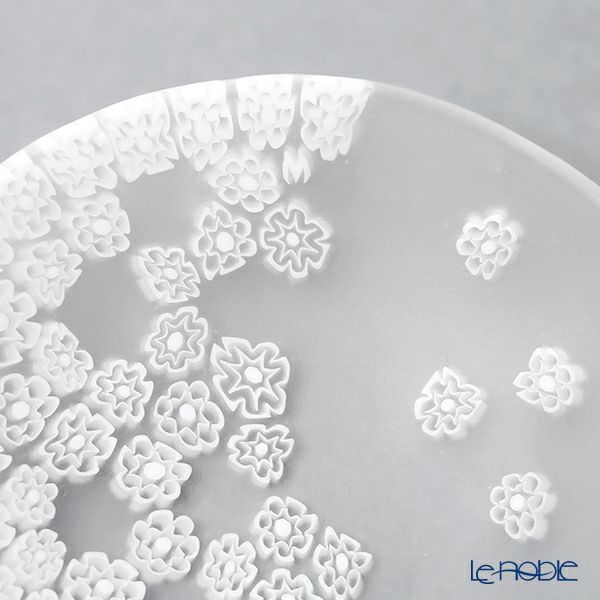 エルコーレモレッティ ミレフィオーリ 春風 プレート 8cm ホワイト 小皿