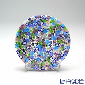 エルコーレモレッティ ミレフィオーリ プレート 10.5cm パステル多彩（200）