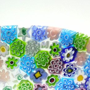 エルコーレモレッティ ミレフィオーリ プレート 10.5cm パステル多彩（200）