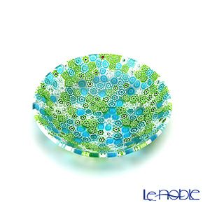 エルコーレモレッティ ミレフィオーリ プレート 10.5cm グリーン系（211）