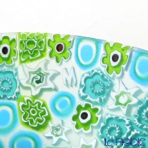 エルコーレモレッティ ミレフィオーリ プレート 10.5cm グリーン系（211）