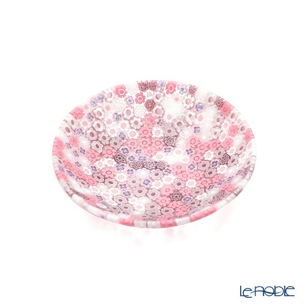 エルコーレモレッティ ミレフィオーリ プレート 10.5cm ピンク系 428