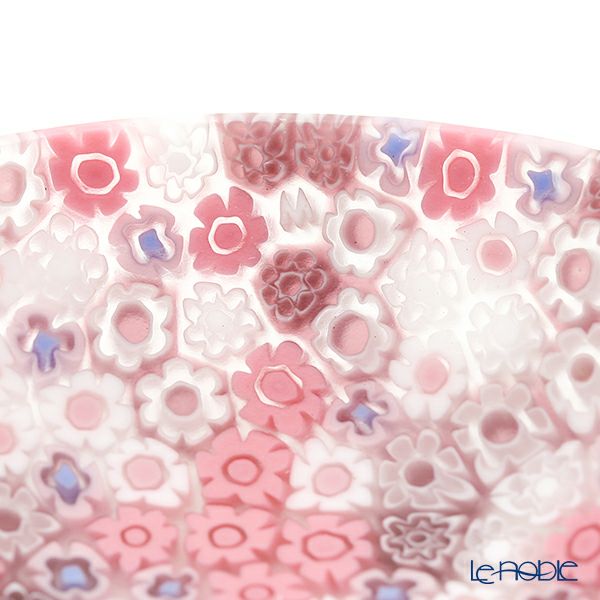 エルコーレモレッティ ミレフィオーリ プレート 10.5cm ピンク系 428