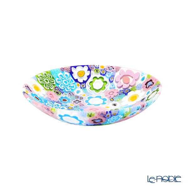 エルコーレモレッティ ミレフィオーリ プレート 13cm スプリング パステル多彩 200