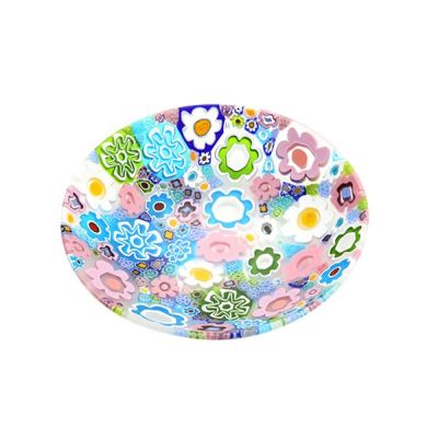 エルコーレモレッティ ミレフィオーリ プレート 24cm パステル多彩