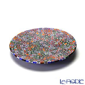 エルコーレモレッティ ミレフィオーリ フラットプレート 13cm ゲンショク多彩（100）