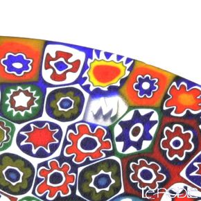 エルコーレモレッティ ミレフィオーリ フラットプレート 13cm ゲンショク多彩（100）