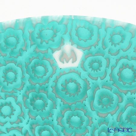 エルコーレモレッティ ミレフィオーリ フラットプレート 13cm エメラルドグリーン（159）