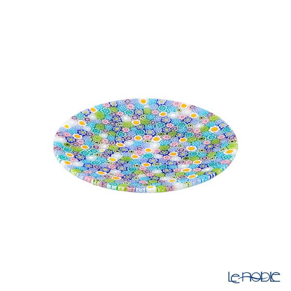 エルコーレモレッティ ミレフィオーリ フラットプレート 13cm パステル多彩（200）