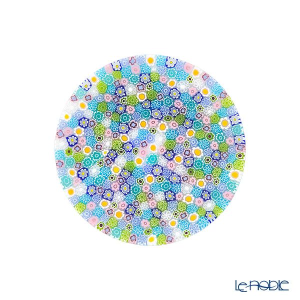 エルコーレモレッティ ミレフィオーリ フラットプレート 13cm パステル多彩（200）