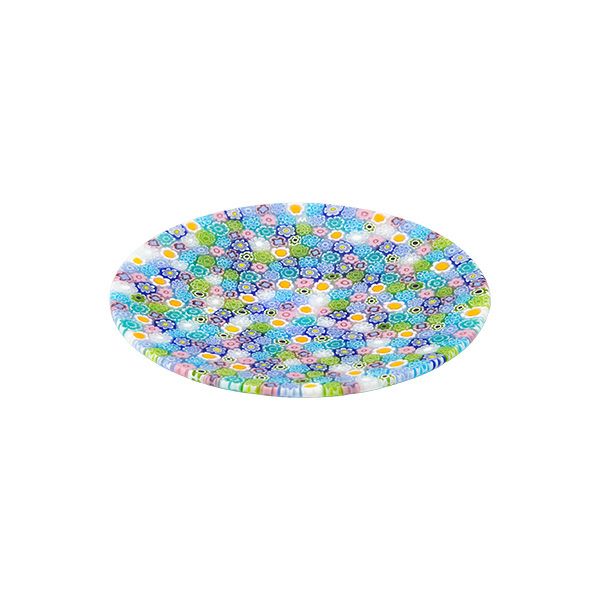 エルコーレモレッティ ミレフィオーリ フラットプレート 13cm パステル多彩（200）