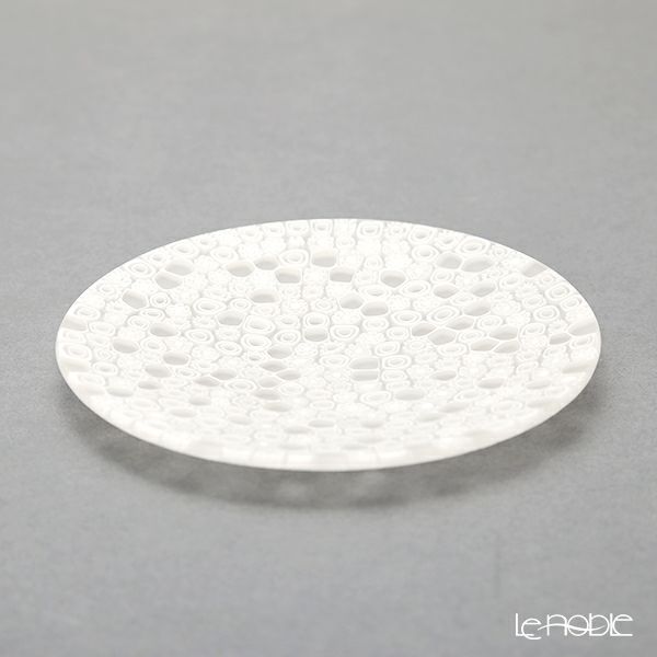 エルコーレモレッティ ミレフィオーリ フラットプレート 13cm ホワイト（210）小皿