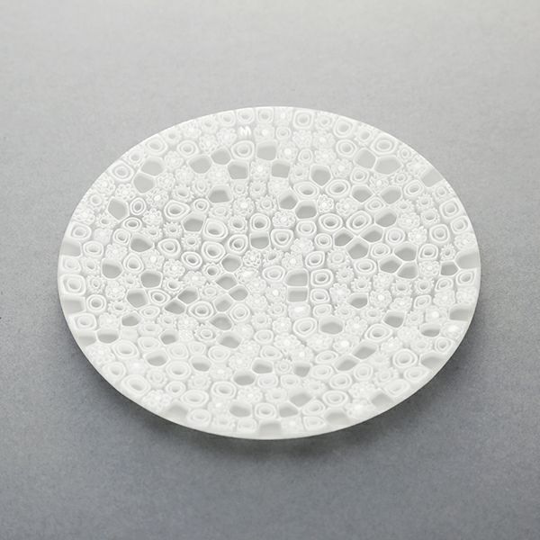 エルコーレモレッティ ミレフィオーリ フラットプレート 13cm ホワイト（210）小皿