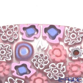 エルコーレモレッティ ミレフィオーリ フラットプレート 13cm ピンク系（214）