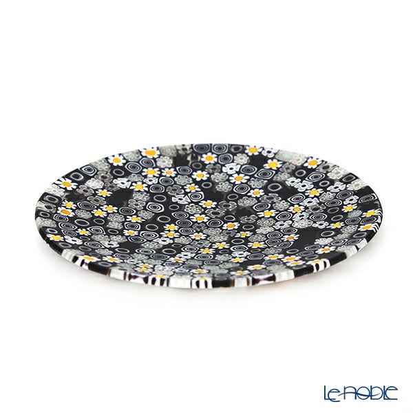 エルコーレモレッティ ミレフィオーリ フラットプレート 13cm モノトーン × カモミール（215）小皿