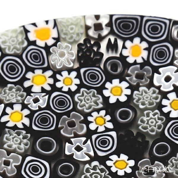 エルコーレモレッティ ミレフィオーリ フラットプレート 13cm モノトーン × カモミール（215）小皿