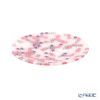 エルコーレモレッティ ミレフィオーリ フラットプレート 13cm ピンク×ホワイト 430